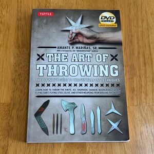 The Art of Throwing Book with DVD Definitive Guide Techniques Darts Ax Boomerang